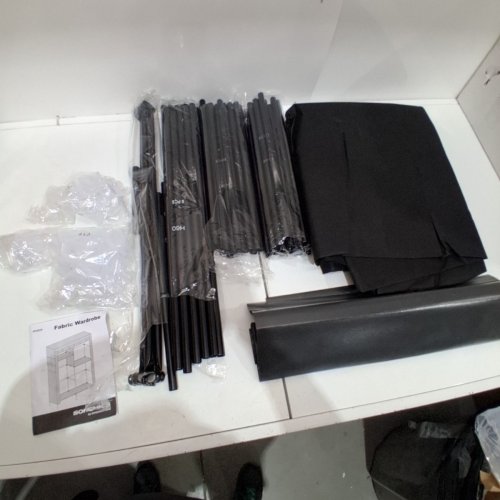 SONGMICS DIY CLOSET ORGANIZER, PORTABLE FABRIC WARDROBE - GREY (MODEL: RYG84GY) image 2