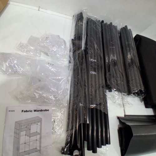 SONGMICS DIY CLOSET ORGANIZER, PORTABLE FABRIC WARDROBE - GREY (MODEL: RYG84GY) image 3