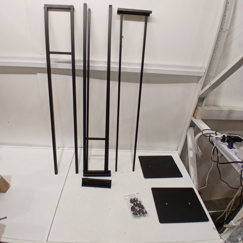 2PK DOUBLE-SIDED POSTER SIGN STAND - 43"-80" HEIGHT - BLACK image 2