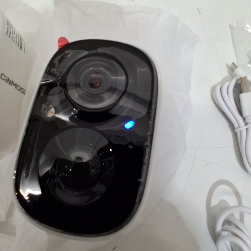 4PK CINMORE WIRELESS WI-FI BATTERY CAMERAS - 2.5 K - WHITE AND BLACK (MODEL: BC22J) image 2