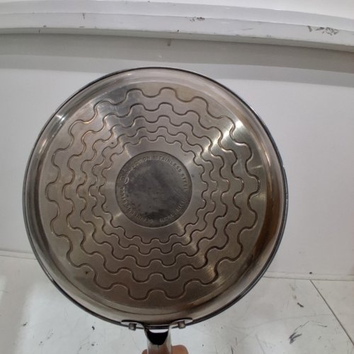 T-FAL STAINLESS STEEL INDUCTION FRYING PAN - 12" - STAINLESS image 4