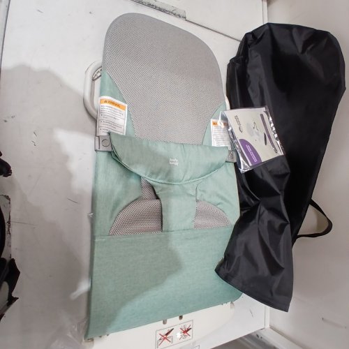 COMFY BUMPY ADJUSTABLE ERGONOMIC BABY BOUNCER SEAT WITH CARRY BAG - 0-6 MONTHS - 3 HEIGHT POSITIONS - GREEN image 3