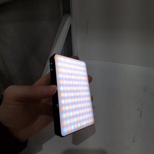 RECHARGEABLE PHOTOGRAPHY FILL LIGHT WITH ADJUSTED 3 LIGHT MODES AND 6 COLOR CARDS - 120 LED, 5000MAH - BLACK (MODEL: ST120) image 2
