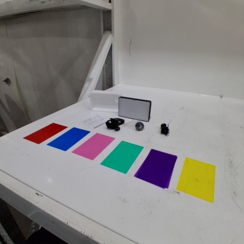 RECHARGEABLE PHOTOGRAPHY FILL LIGHT WITH ADJUSTED 3 LIGHT MODES AND 6 COLOR CARDS - 120 LED, 5000MAH - BLACK (MODEL: ST120) image 4