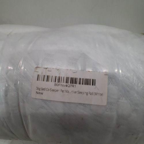 DENMATE DOG BED CO SLEEPER - 85LBS MAX - 40" X 26" - BLUE\WHITE image 2