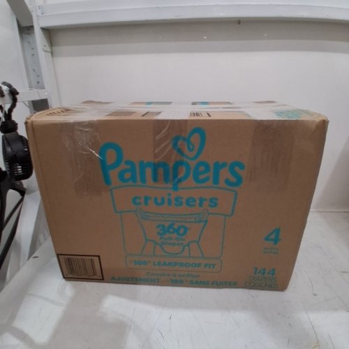 144PK PAMPERS CRUISERS 360° STRETCHY WAISTBAND DISPOSABLE DIAPERS - SIZE 4 (22-37LB) image 4