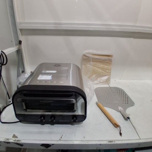 CHEFMAN ELECTRIC INDOOR PIZZA OVEN - 1700W - 12" PIZZA CAPACITY - STAINLESS STEEL - (MODEL: ‎RJ25-PO12-SS-CA-AM) image 3