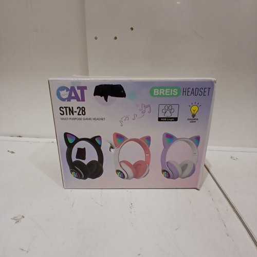 WAJIMO KID'S HEADPHONES WITH LED LIGHTS - BLUETOOTH - PINK (MODEL: STN-28) image 3