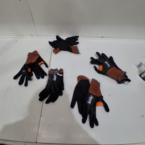 5PR WORKTUFF CUT-RESISTANT GLOVES - MEDIUM - BLACK / BROWN (MODEL: 1966284) image 2