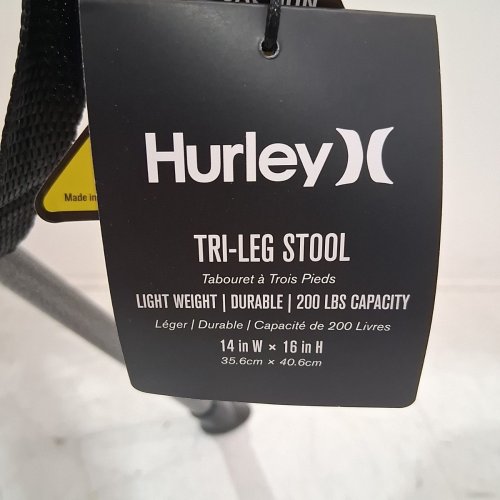 HURLEY FOLDABLE TRI-LEG STOOL - 14" X 16" - BLUE / YELLOW / GREEN (MODEL: 169501FGMD) image 4