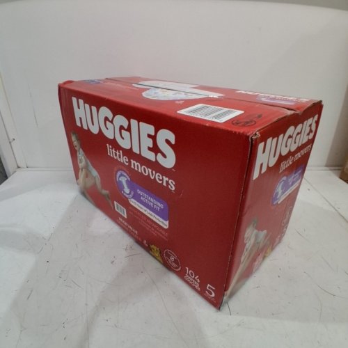 104PK HUGGIES LITTLE MOVERS DIAPERS - SIZE 5 image 2
