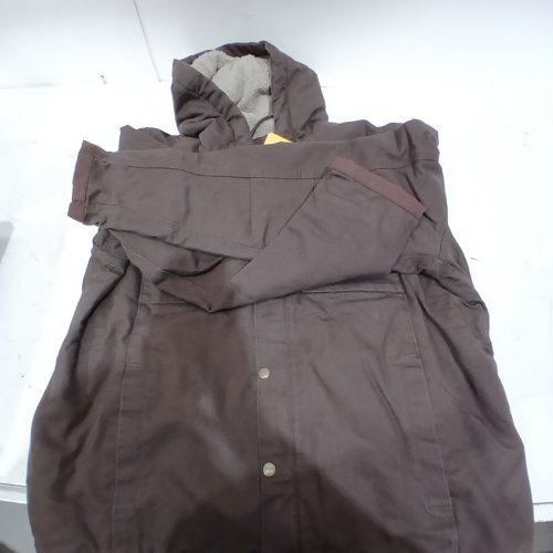 MEN'S CARHARTT SHERPA LINED BARTLETT JACKET - LARGE TALL - DARK BROWN (STYLE: OJ3826-M/103826-DKB) image 2