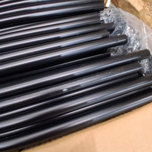105PK HYPERGIANT ALUMINUM ROUND DECK RAILING SPINDLE BALUSTERS - 36" - BLACK image 3