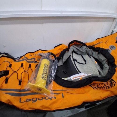 ADVANCED ELEMENTS INFLATABLE LAGOON 1 KAYAK WITH PUMP - ORANGE/GREY (MODEL: AE1031-O-P) image 4