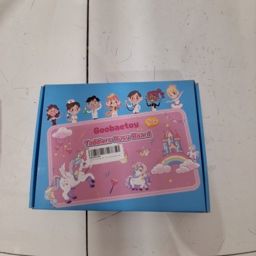 GOOBAECTOY TODDLER'S FELT MONTESSORI BUSY BOARD - PINK image 2