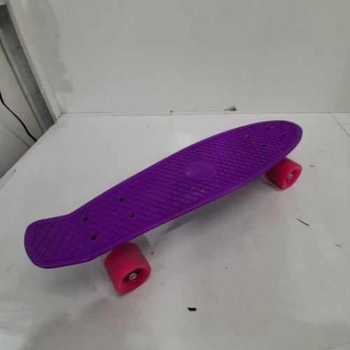 KOBE PENNY SKATEBOARD WITH WAFFLE SURFACE - 22" - PURPLE /PINK image 2