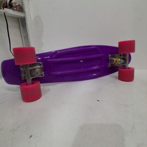 KOBE PENNY SKATEBOARD WITH WAFFLE SURFACE - 22" - PURPLE /PINK image 3