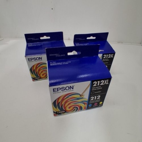 3 EPSON 212XL CLARIA INK CARTRIDGE COMBO PACK FOR SELECT EXPRESSION HOME AND WORKFORCE PRINTERS - HIGH CAPACITY BLACK, STANDARD CAPACITY CYAN, MAGENTA, YELLOW (MODEL: T212XL-BCS) image 3