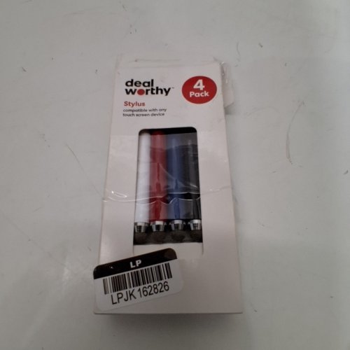 4PK DEALWORTHY TOUCH SCREEN STYLUS - COMPATIBLE WITH ANY TOUCH SCREEN - MULTICOLORED image 3