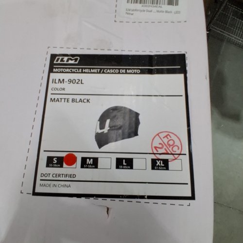 ILM MOTORCYCLE DUAL VISOR FLIP AND FULL FACE LIFT, DOT CERTIFIED - SMALL 55-57 CM - MATTE BLACK - (MODEL: ILM-902L) image 2