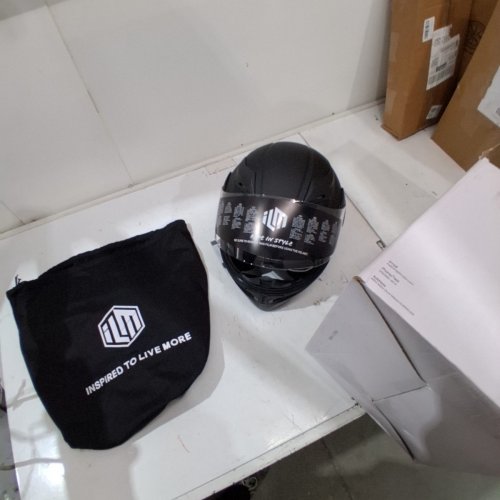 ILM MOTORCYCLE DUAL VISOR FLIP AND FULL FACE LIFT, DOT CERTIFIED - SMALL 55-57 CM - MATTE BLACK - (MODEL: ILM-902L) image 3