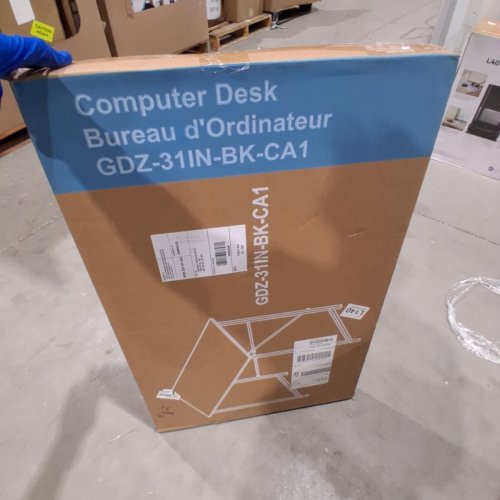 SAGENEST SMALL COMPUTER DESK WITH METAL FRAME - 31"/265 LB MAX - BLACK - (MODEL: GDZ-31IN-BK-CA) image 5