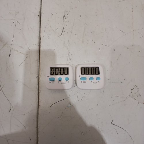 2PK ANTONKI DIGITAL TIMER FOR COOKING OR STUDYING BATTERIES INCLUDED - WHITE (MODEL: EC001D) image 2