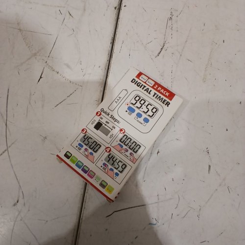 2PK ANTONKI DIGITAL TIMER FOR COOKING OR STUDYING BATTERIES INCLUDED - WHITE (MODEL: EC001D) image 4