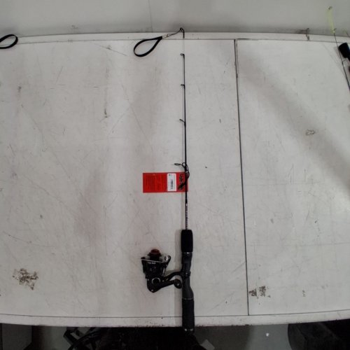 2PC UGLY STIK MEDIUM / HEAVY FISHING GX2 ICE SPINNING ROD AND REEL COMBO - 30" - BLACK / RED ACCENTS (MODEL: 1611411) image 3