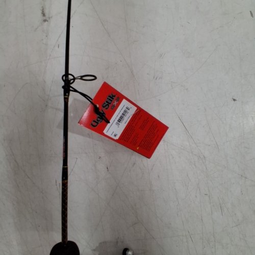 2PC UGLY STIK MEDIUM / HEAVY FISHING GX2 ICE SPINNING ROD AND REEL COMBO - 30" - BLACK / RED ACCENTS (MODEL: 1611411) image 7