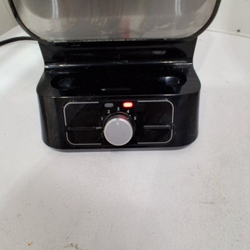NINJA COUNTERTOP BELGIAN WAFFLE MAKER NEVERSTICK WITH POUR CUP - BLACK/SILVER - (MODEL: BW1000C) image 2