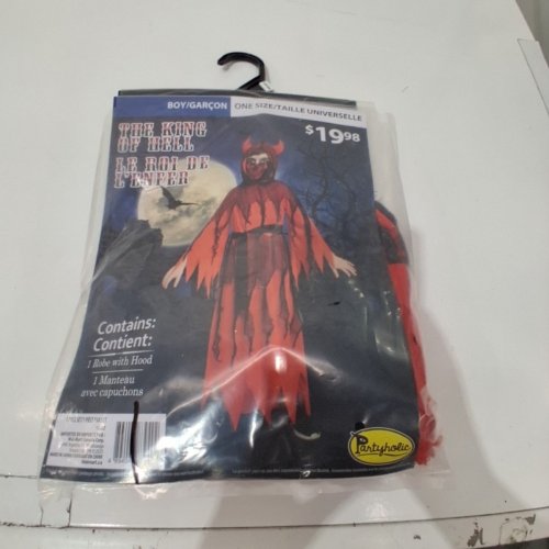 BOYS PARTYHOLIC THE KING OF HELL COSTUME - OSFM - RED/BLACK (STYLE: 13222) image 2