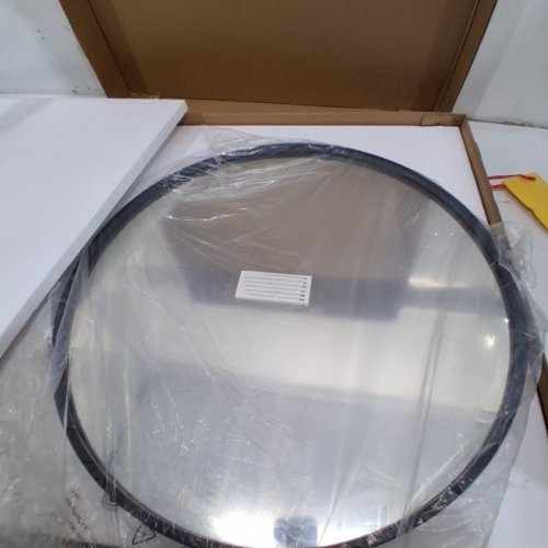 COSTWAY ROUND BATHROOM VANITY MIRROR WITH ANTI-FOG DESIGN - 24" - BLACK (MODEL:BA8046) image 4