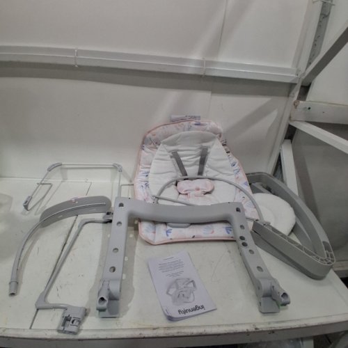 INGENUITY KEEP COZY 3-IN-1 GROW WITH ME VIBRATING BOUNCE & ROCK SEAT - 6-40LBS MAX - PINK/GREY (MODEL: 12909) image 2