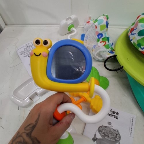 BRIGHT STARTS BOUNCE BOUNCE BABY 2-IN-1 ACTIVITY JUMPER & TABLE - BLUE/WHITE/GREEN - (MODEL: 217395) image 4