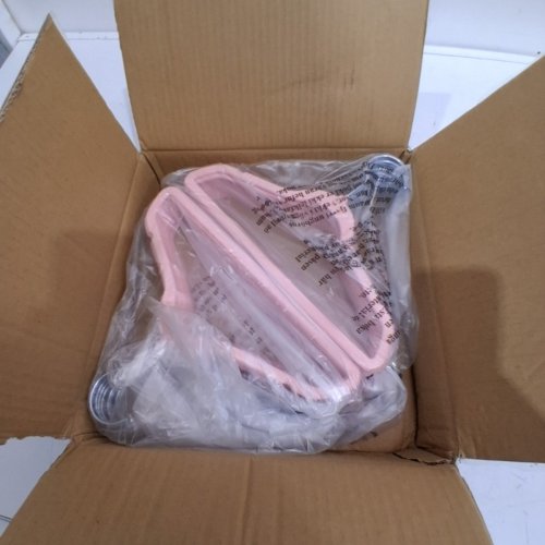20PK AMAZON BASICS KID'S NON-SLIP VELVET HANGERS FOR TODDLERS - 11" - PINK (MODEL: TC-VH-PK29L20P) image 2