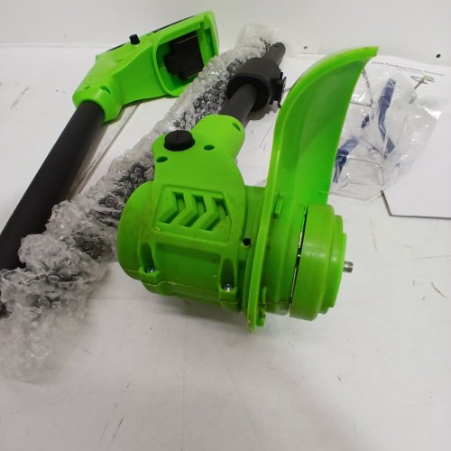 CORDLESS GRASS TRIMMER WEED WHACKER WITH 2 RECHARGEABLE BATTERIES - 21V - GREEN image 4