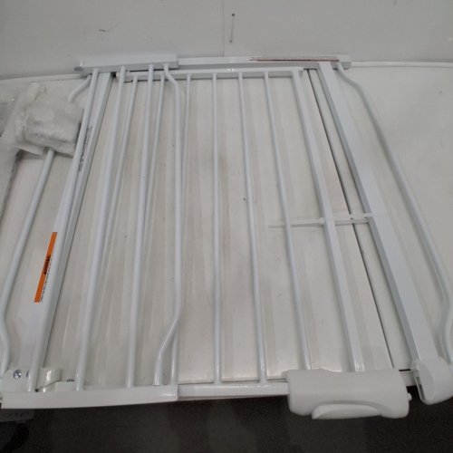 WAOWAO EXTRA WIDE EASY WALK THROUGH PRESSURE MOUNTED BABY GATE WITH AUTO CLOSE FOR CHILD AND PET SAFETY - 38.6" - 43.3" - WHITE (MODEL: WAOWAO046) image 2