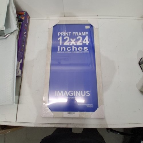 IMAGINUS WALL MOUNT WOOD FRAME - 12" X 24" - DRIFTWOOD image 2