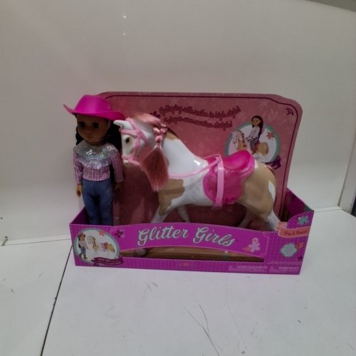 GLITTER GIRLS COWGIRL DOLL AND HORSE PLAYSET - 14" - BRIA & BONNIE (ITEM: GG51142Z) image 3