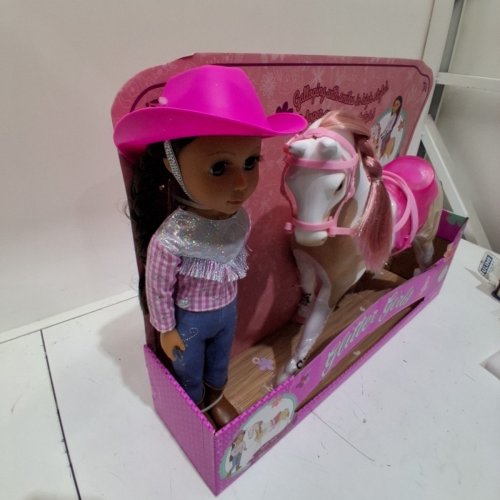 GLITTER GIRLS COWGIRL DOLL AND HORSE PLAYSET - 14" - BRIA & BONNIE (ITEM: GG51142Z) image 4