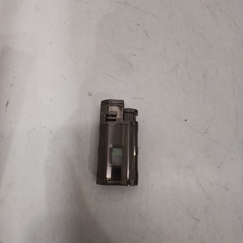 REFILLABLE CIGAR BUTANE LIGHTER - BLACK / SILVER image 2