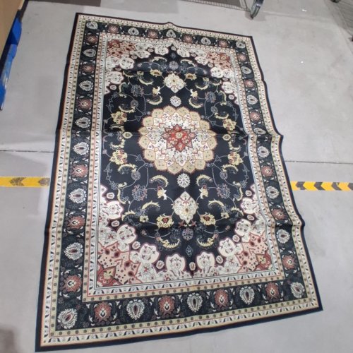 WZZJKIT LARGE VINTAGE BOHEMIAS AREA RUG - 4FT X 70" - BLACK/MULTICOLORED image 2