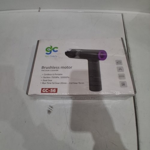 GET COMFY CORDLESS BRUSHLESS HANDHELD VACUUM CLEANER -BLACK/PURPLE (MODEL: GC-56) image 2