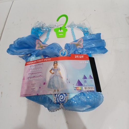 2PC GIRL'S PALAMON CHARMING PRINCESS COSTUME SET - 2T - BLUE image 2