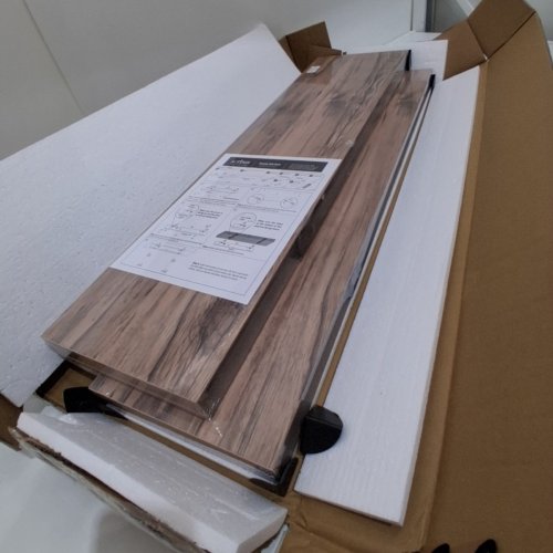 2PK SOBUS LARGE FLOATING WALL SHELF - MAHOGANY (MODEL: WD-FLTLG-MGW) image 3