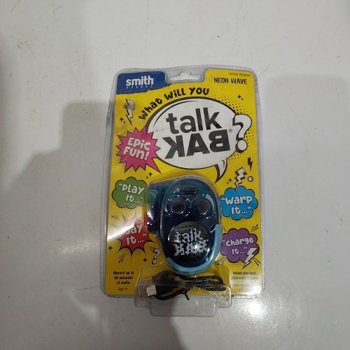 SMITH BRANDS NEON WAVE TALKBAK VOICE RECORDER TOY - BLUE image 2