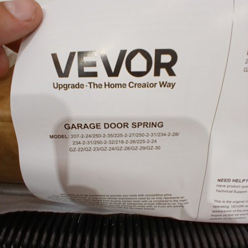 2PC UNIVERSAL GARAGE DOOR TORSION SPRINGS - 0.207" X 2" X 22" - BLACK (MODEL: GZ-22) image 3