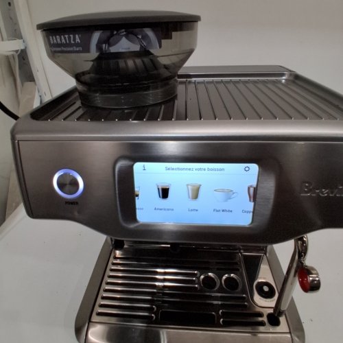 BREVILLE THE BARISTA TOUCH AUTOMATIC LED TOUCH-SCREEN ESPRESSO MACHINE WITH BUILT-IN GRINDER & MILK FROTHER - BRUSHED STAINLESS STEEL (MODEL: BES880BSS) image 2