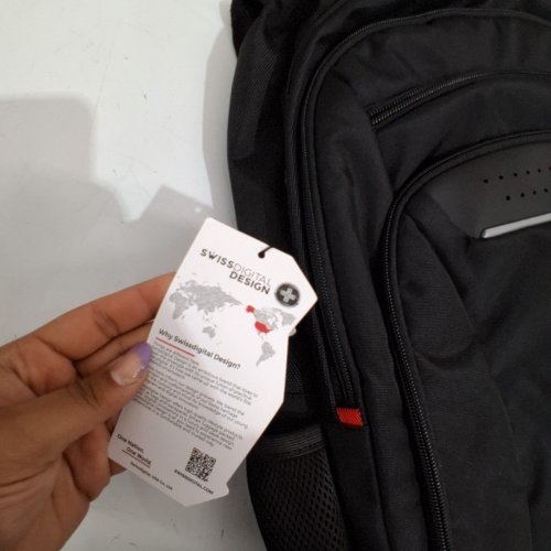 SWISS DIGITAL, SURSEE BACKPACK WITH SDD FINDER - 17"- BLACK (MODEL: 1980148) image 3
